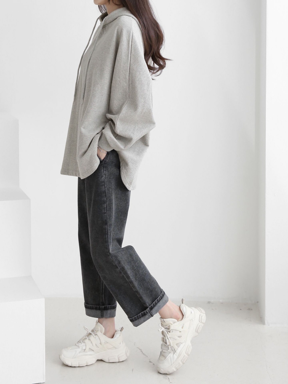 ラウンドヘムドルマンドロストパーカー | 詳細画像6