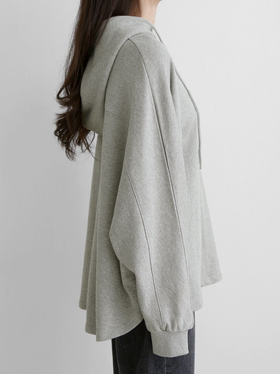 ラウンドヘムドルマンドロストパーカー | 詳細画像8