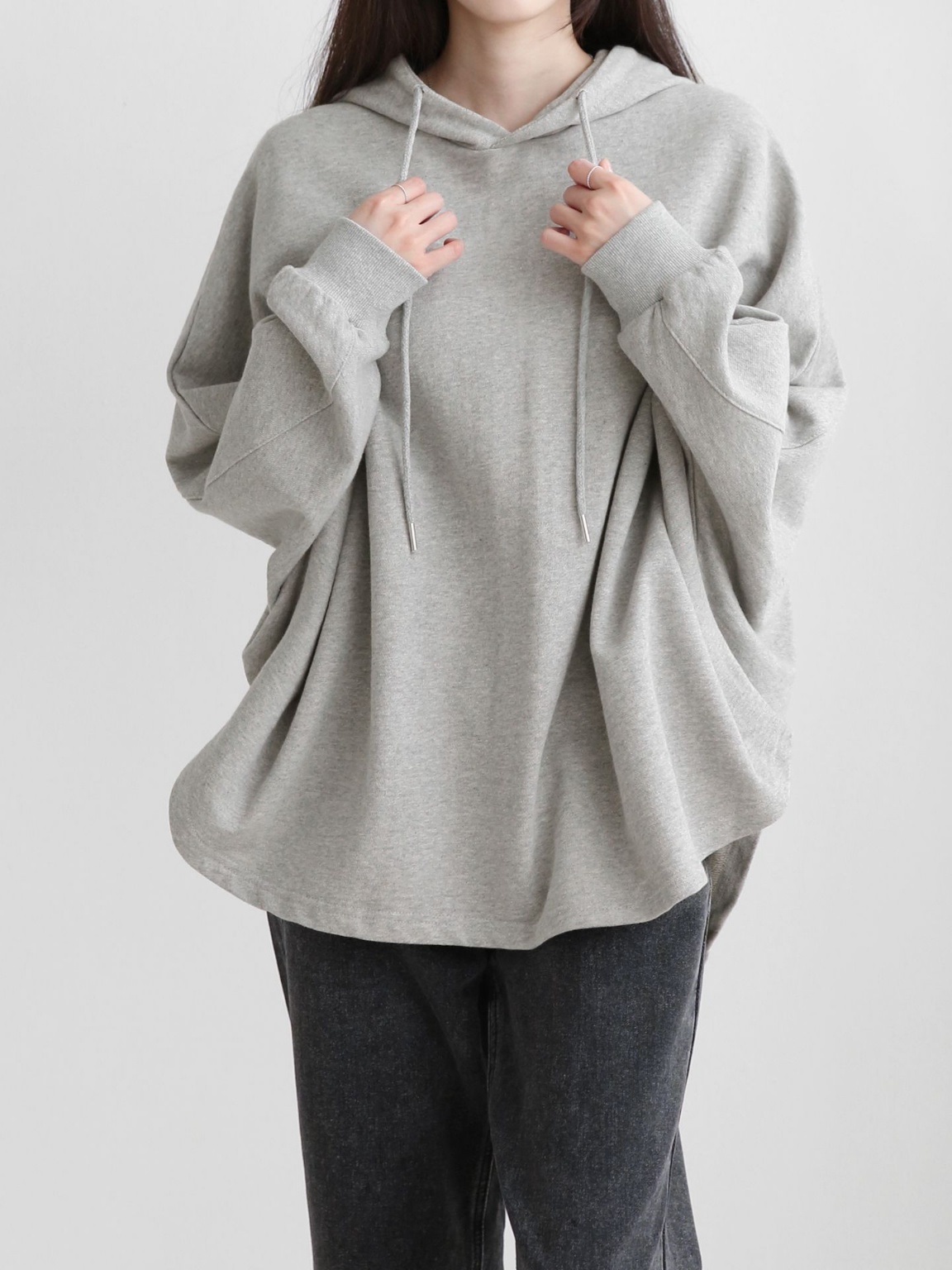 ラウンドヘムドルマンドロストパーカー | 詳細画像12