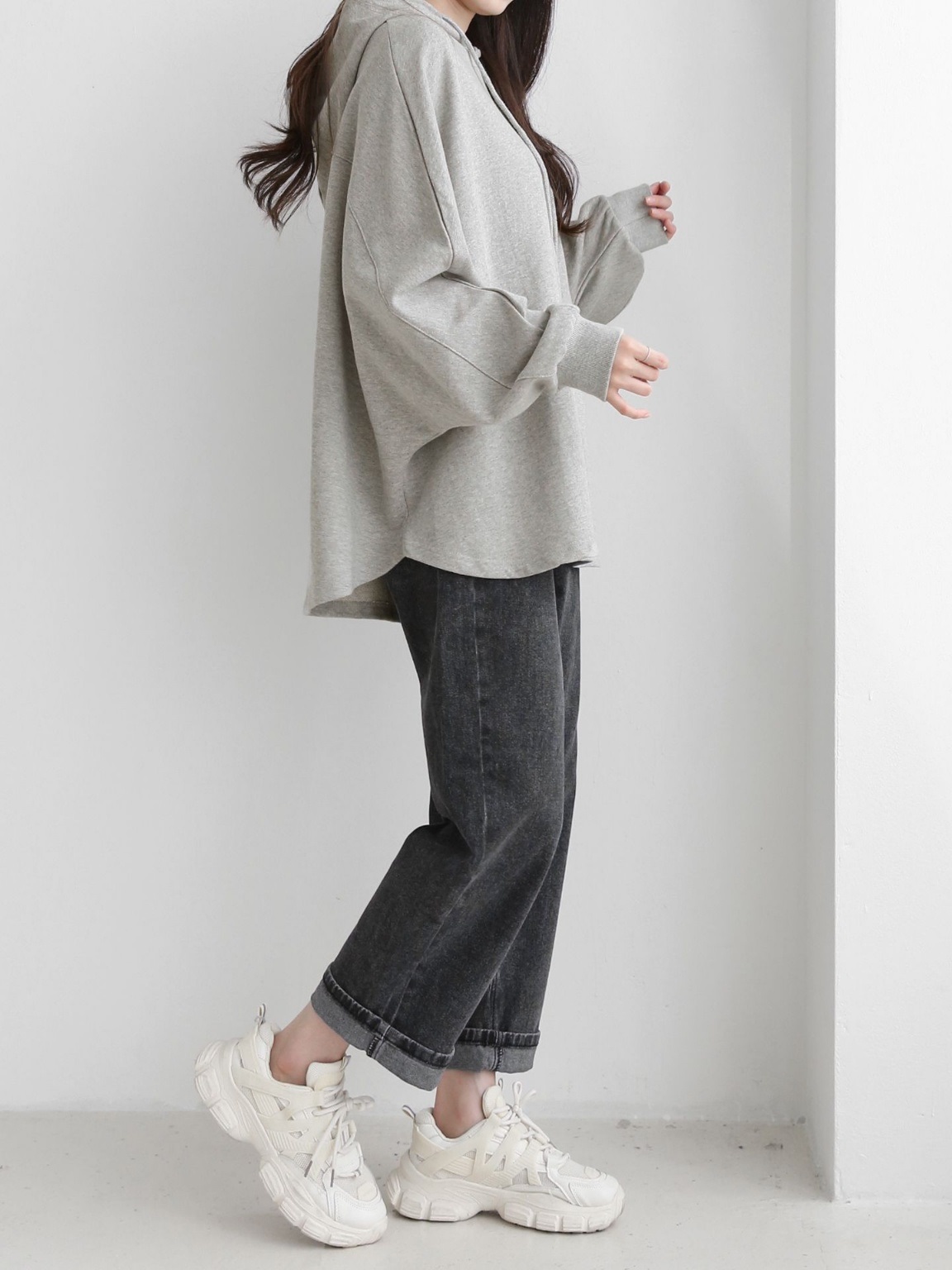 ラウンドヘムドルマンドロストパーカー | 詳細画像14