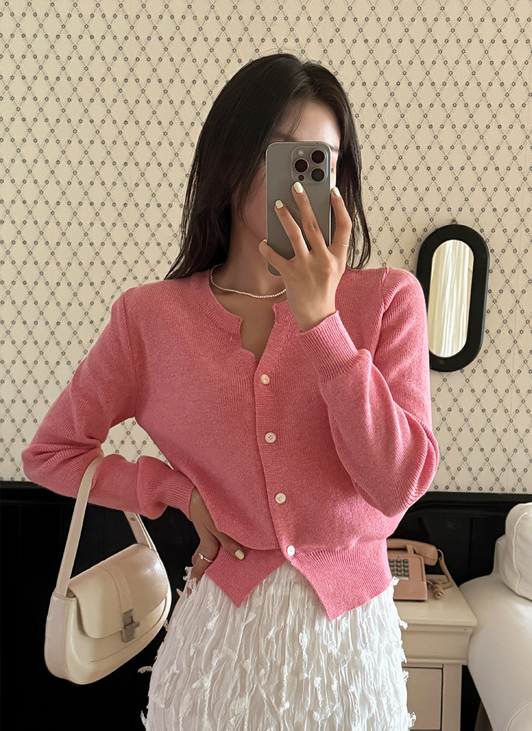毎年人気◎ディーホリック ニットカーディガン セール】【SHOPLIST styled by DHOLIC 限定】クルーネック ニット