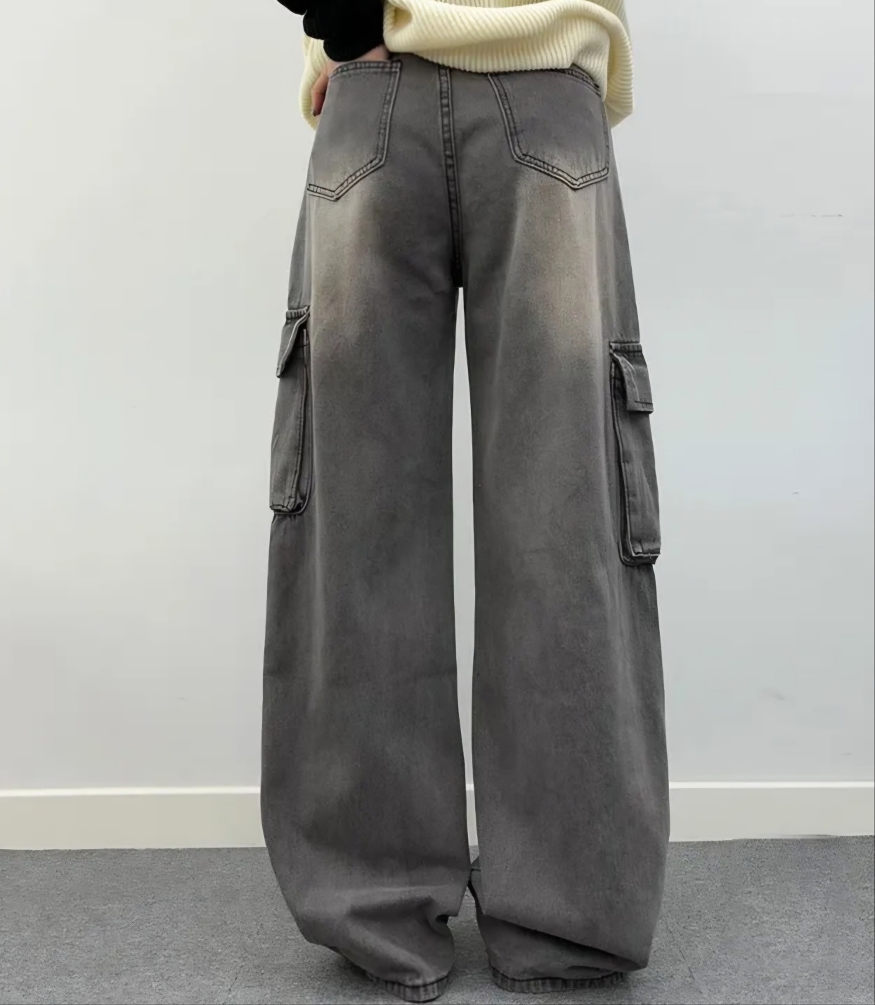 ドロストワイドカーゴデニムパンツ | 詳細画像4