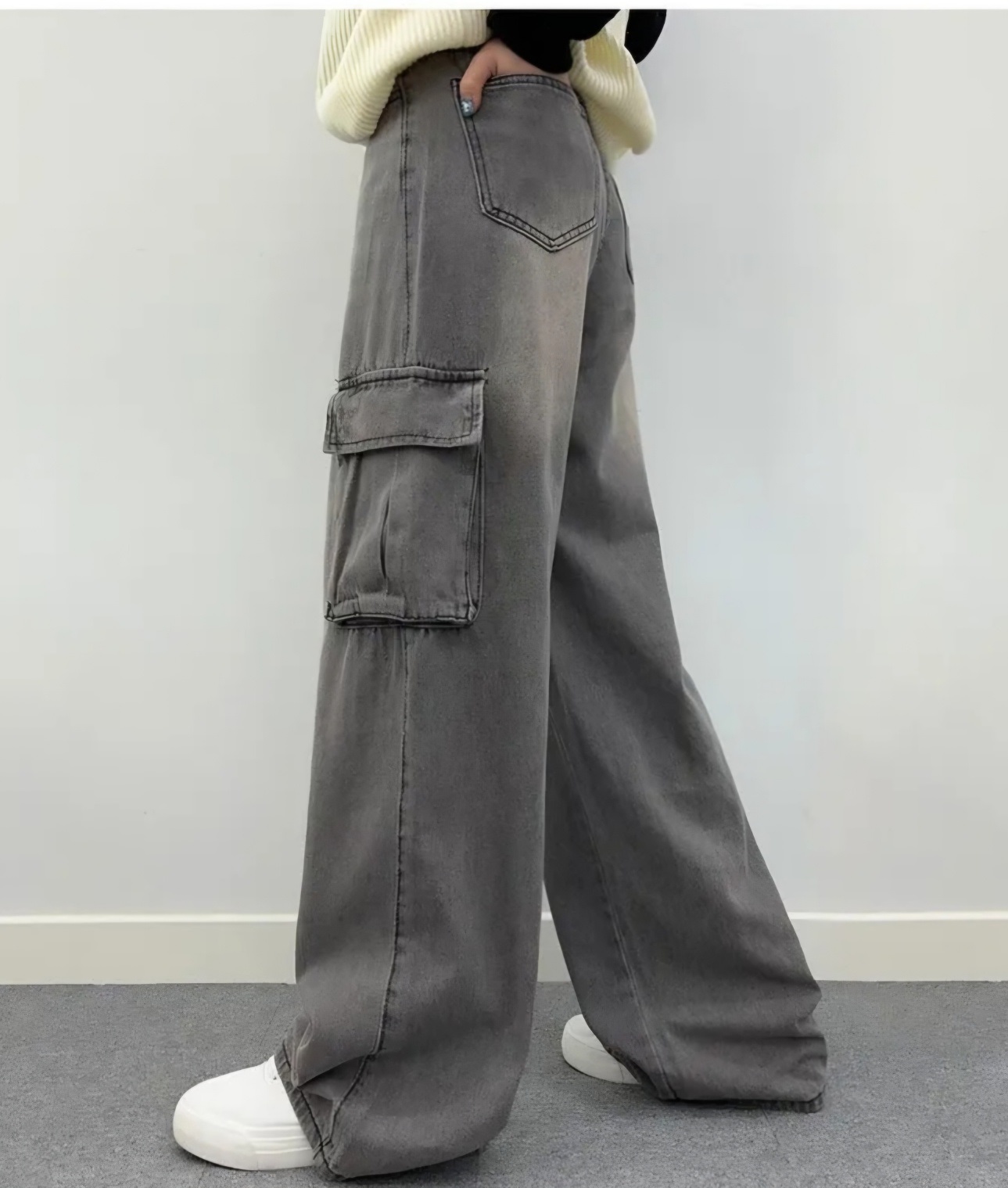 ドロストワイドカーゴデニムパンツ | 詳細画像6