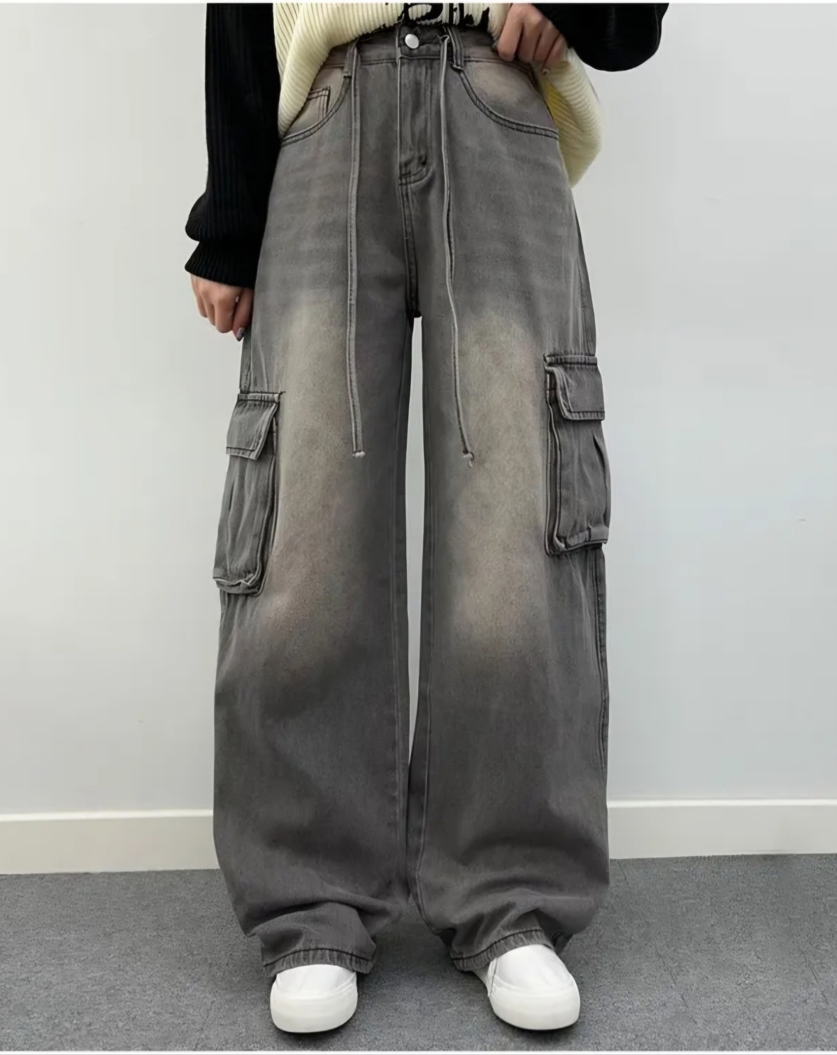 ドロストワイドカーゴデニムパンツ | 詳細画像8