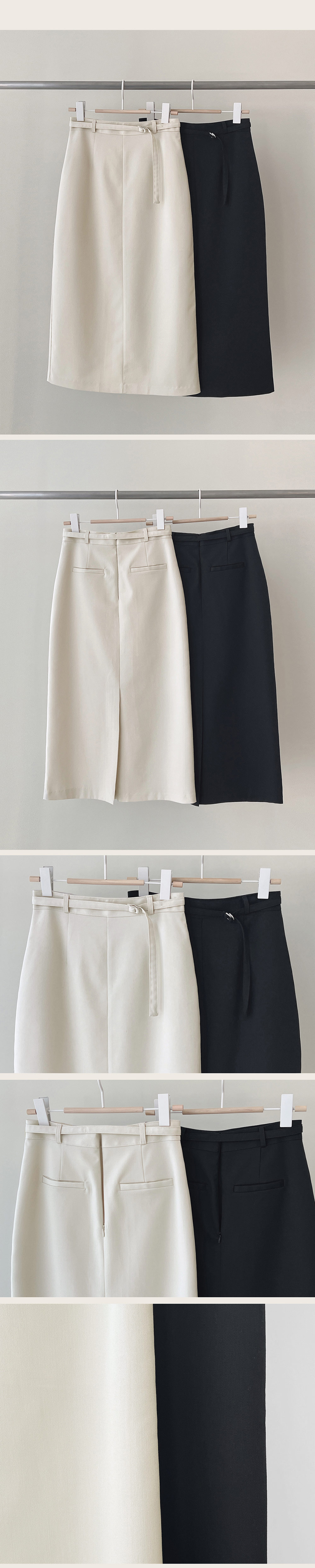 ベルト付Iラインロングスカート | 詳細画像25