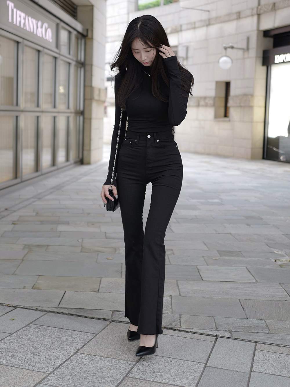 ブラックフレアパンツ | レディースファッション通販 - DHOLIC