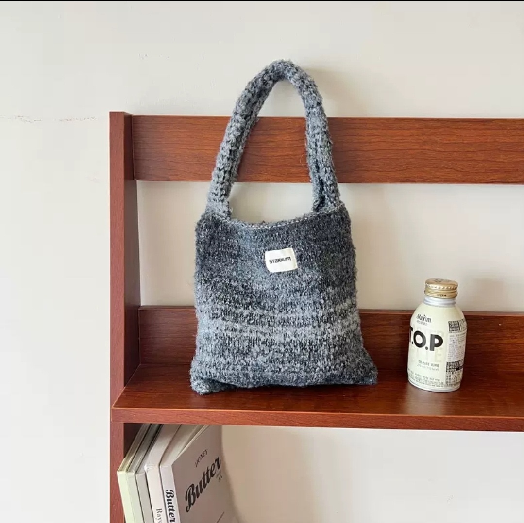 ラベルグラデーションニットトートバッグ | 詳細画像2