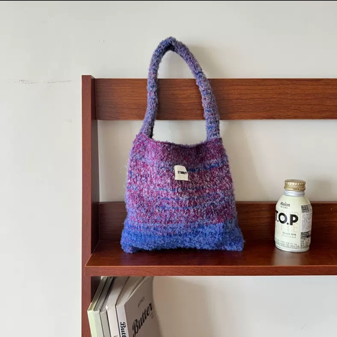 ラベルグラデーションニットトートバッグ | 詳細画像3