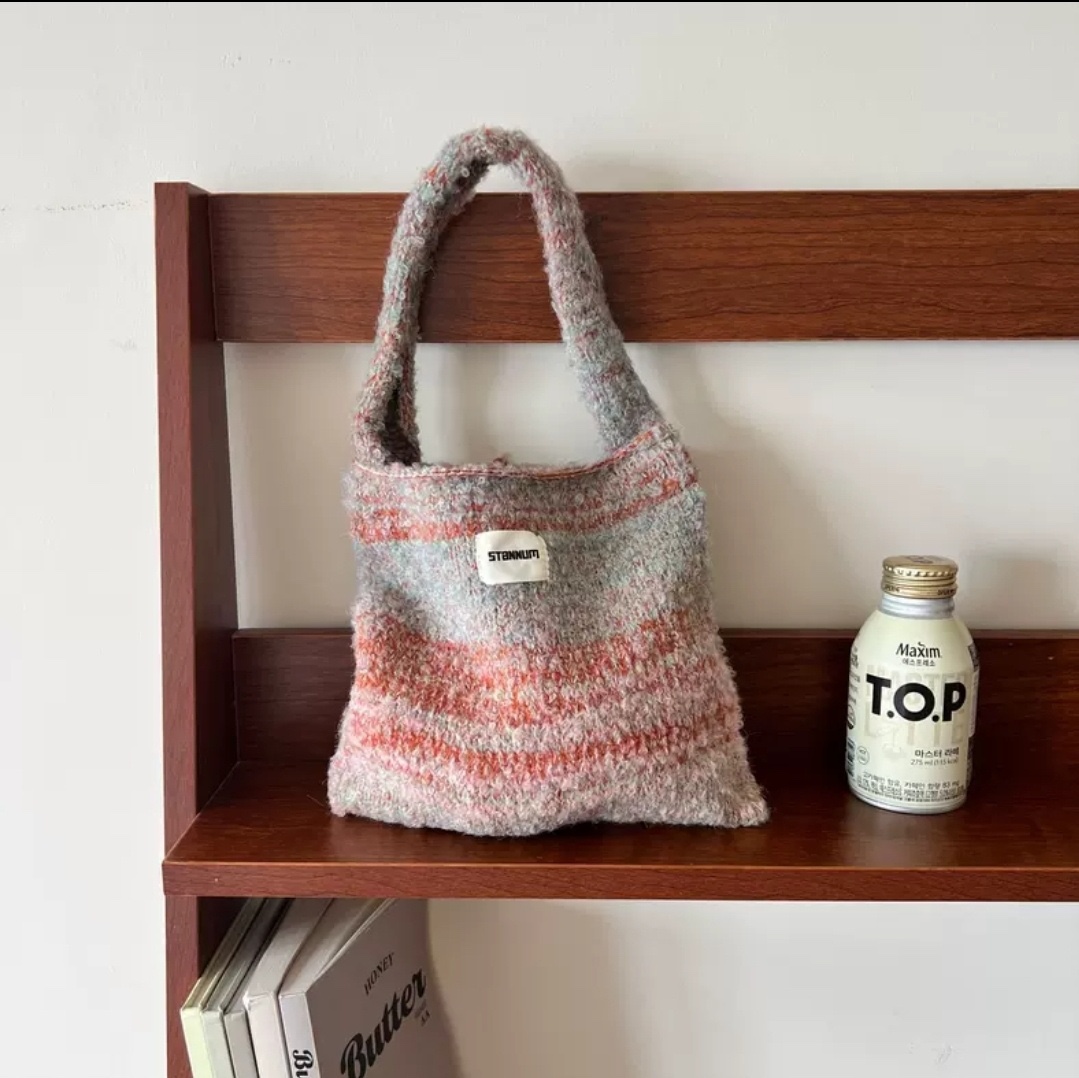 ラベルグラデーションニットトートバッグ | 詳細画像4
