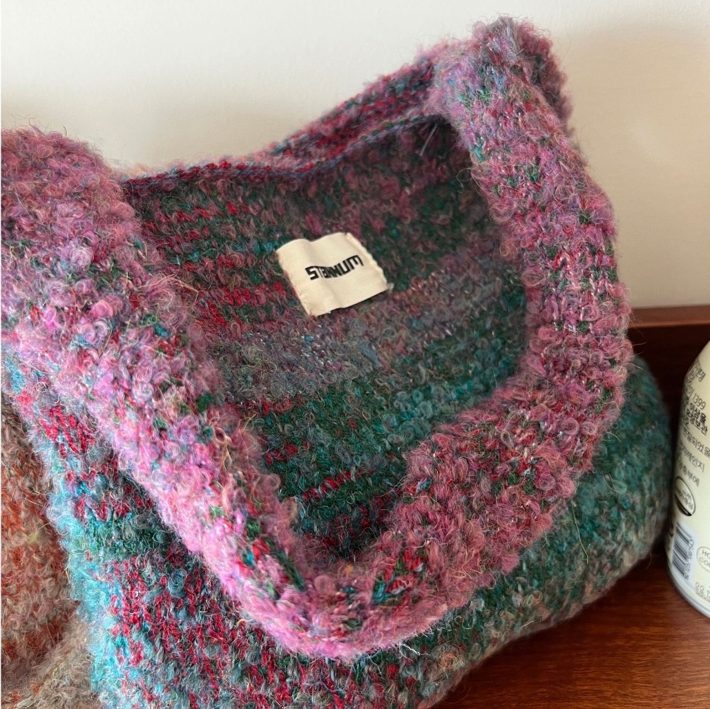 ラベルグラデーションニットトートバッグ | 詳細画像10