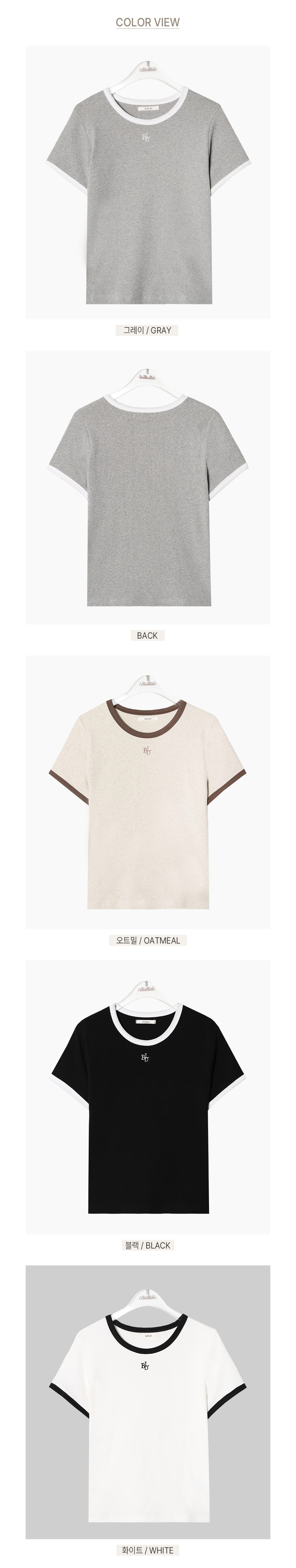 配色ミニロゴ半袖Tシャツ | 詳細画像26