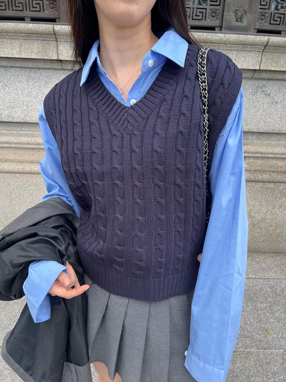 6COLORケーブルニットベスト | 詳細画像8