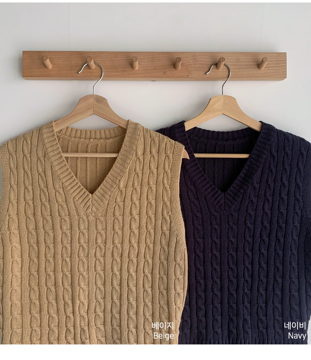 6COLORケーブルニットベスト | 詳細画像39