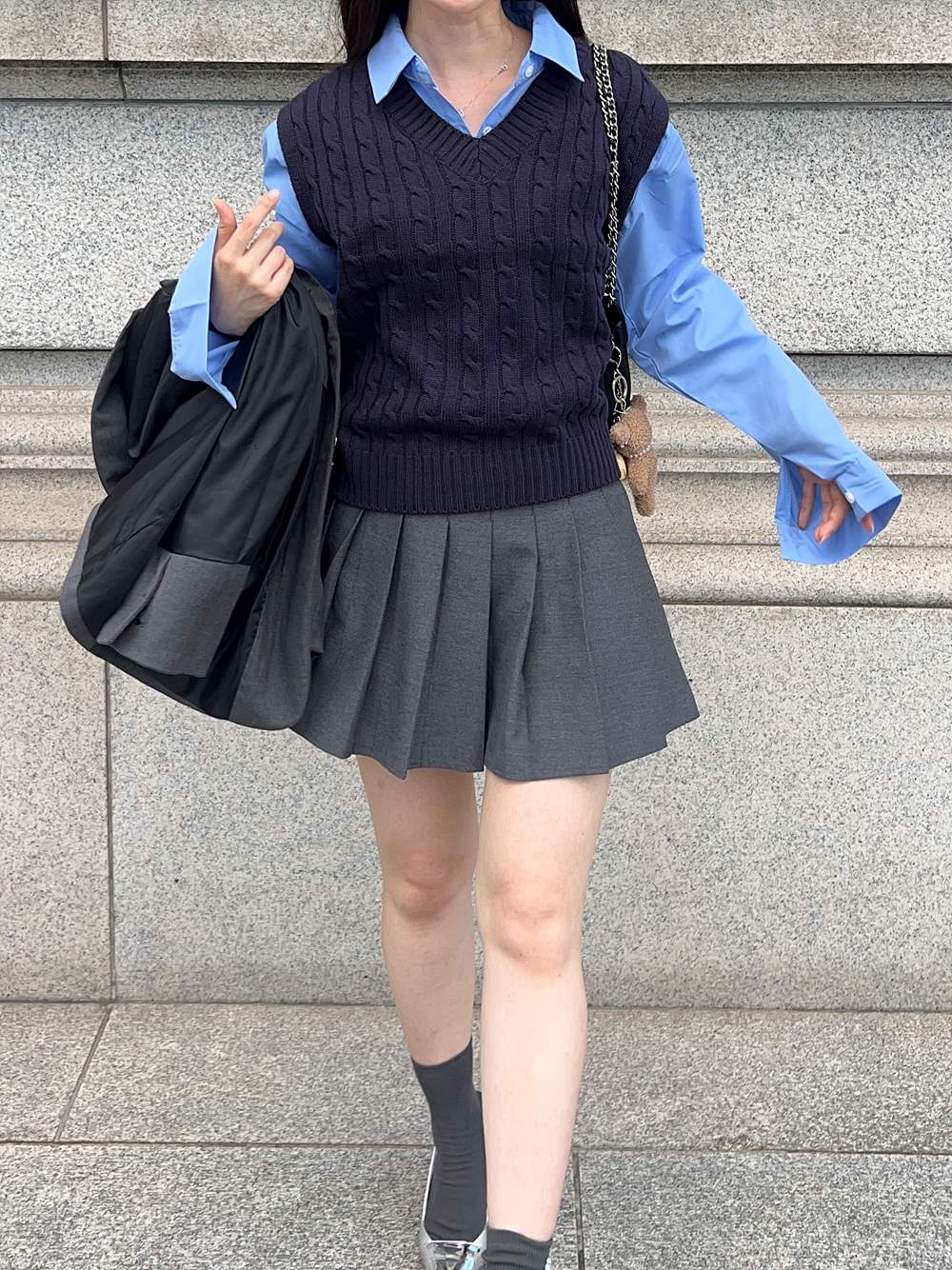 6COLORケーブルニットベスト | 詳細画像6