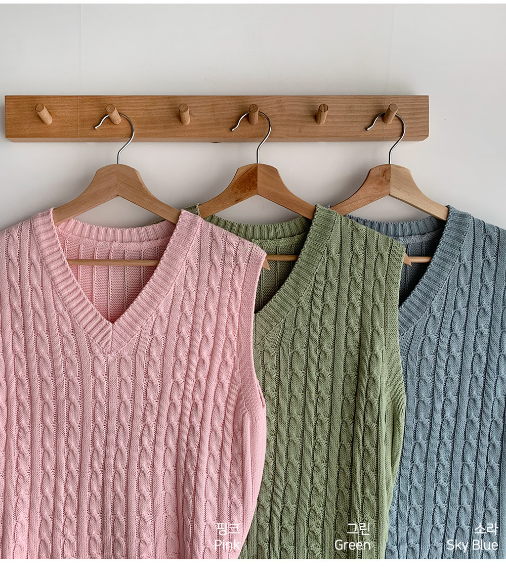 6COLORケーブルニットベスト | 詳細画像34