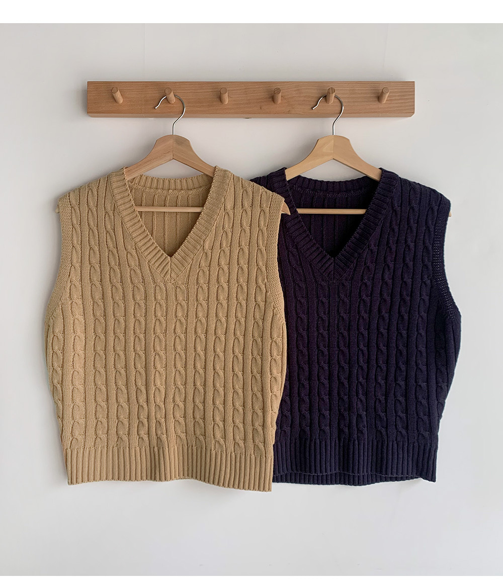 6COLORケーブルニットベスト | 詳細画像37