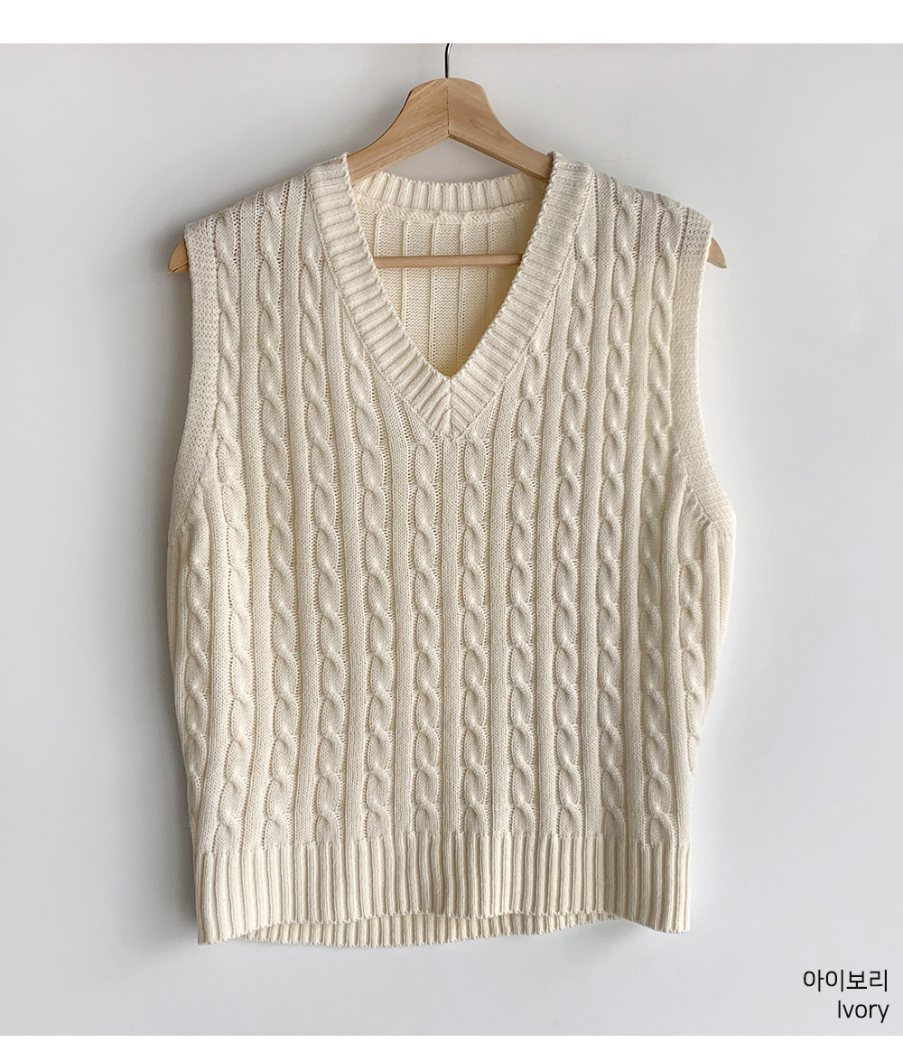 6COLORケーブルニットベスト | 詳細画像41