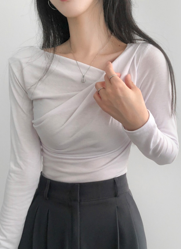 ドレープ長袖Tシャツ | レディースファッション通販 - DHOLIC