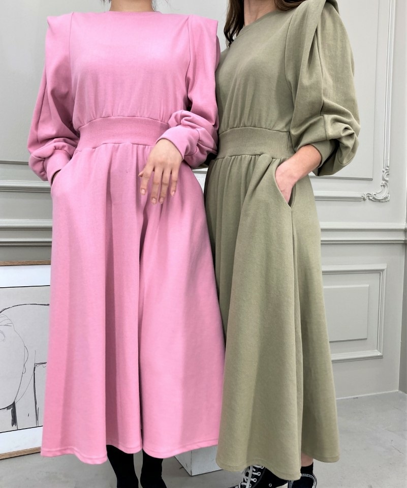 パワショルフレアスウェットワンピース | 詳細画像5