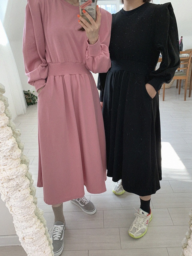 パワショルフレアスウェットワンピース | 詳細画像6