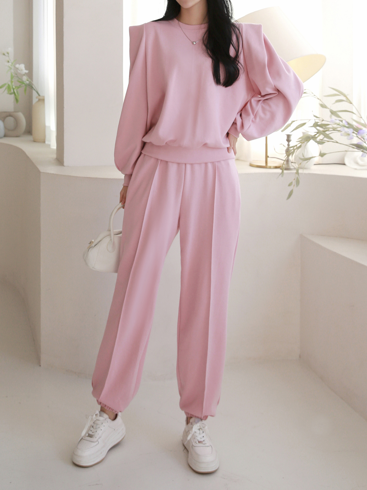 パワショルスウェット&センタープレスジョガーパンツSET | 詳細画像2