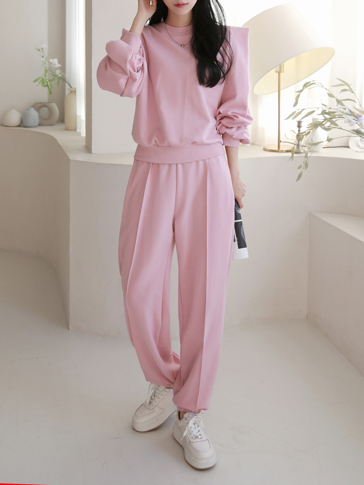 パワショルスウェット&センタープレスジョガーパンツSET | 詳細画像6