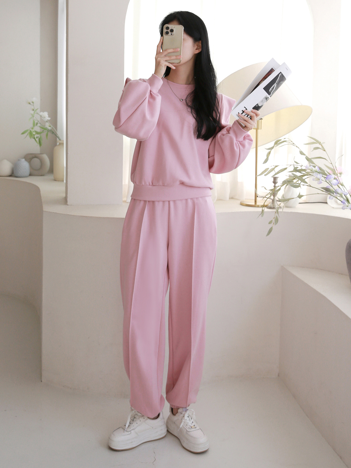 パワショルスウェット&センタープレスジョガーパンツSET | 詳細画像7