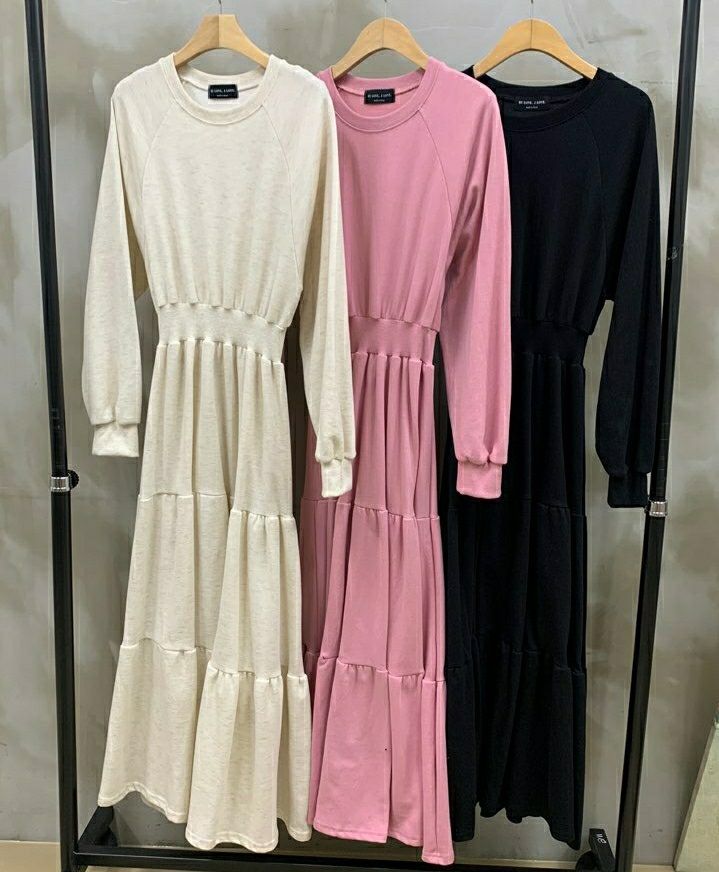 ラグランスウェットティアードワンピース | 詳細画像9