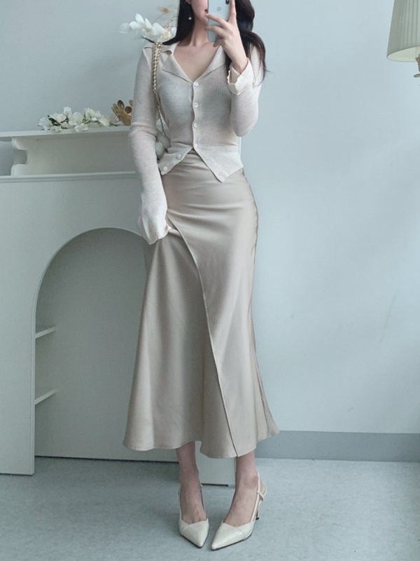 バックリボン開襟ベルスリーブカーディガン | 詳細画像9