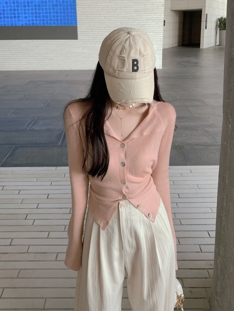 バックリボン開襟ベルスリーブカーディガン | 詳細画像20