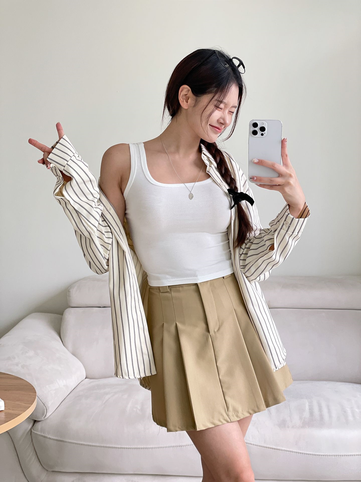 D&G ストライプ タンクトップ 28/42 D&G ストライプ タンクトップ 28/42
