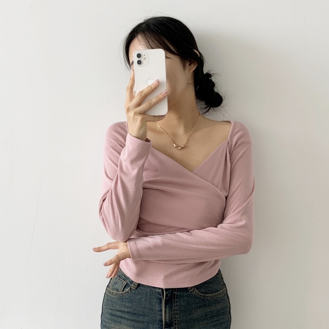 2WAYカシュクールボレロレイヤード風Tシャツ | 詳細画像6