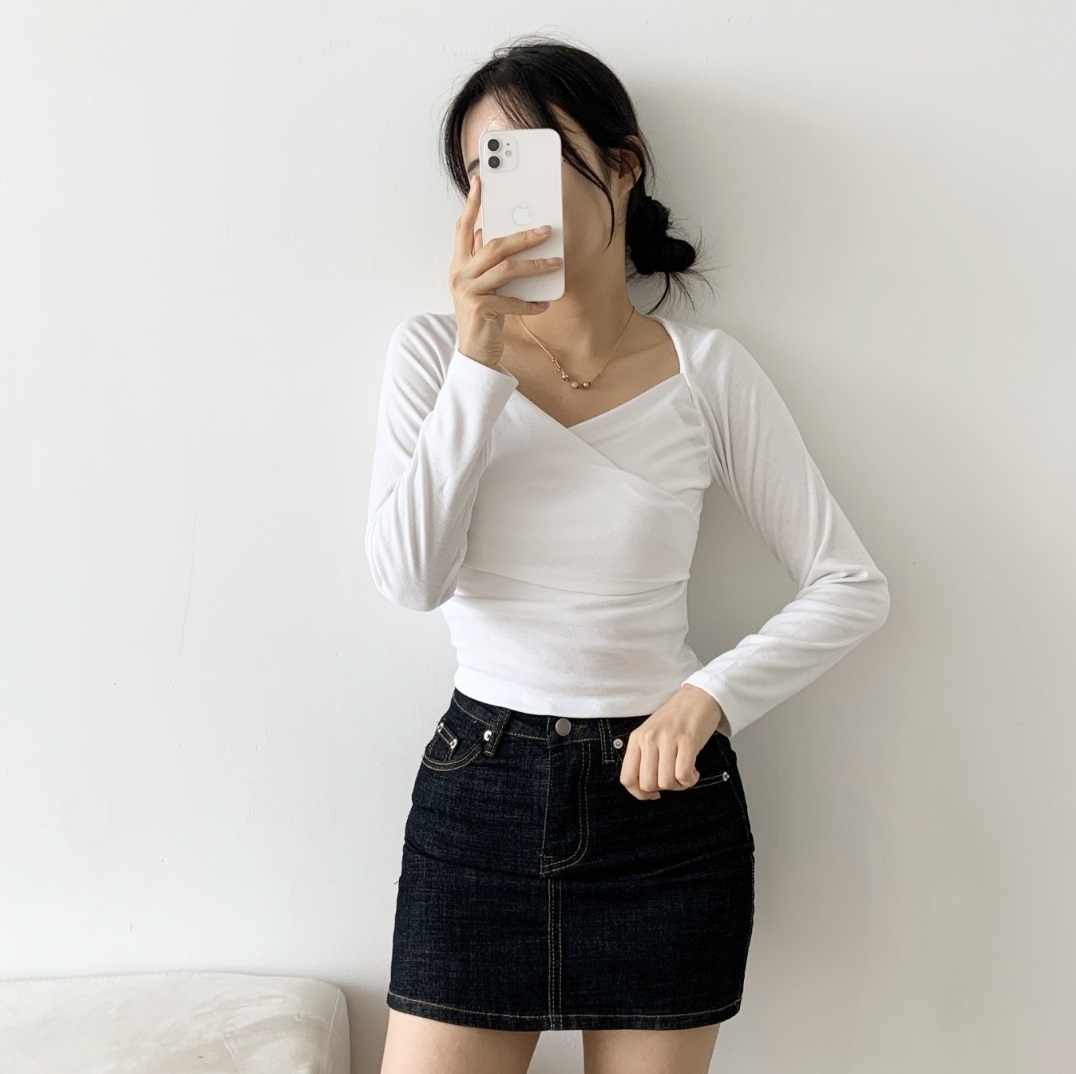 2WAYカシュクールボレロレイヤード風Tシャツ | 詳細画像5