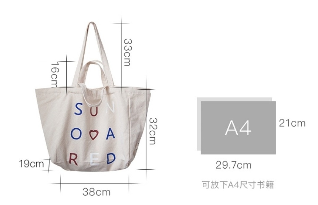 SUN OR REDダブルハンドルトートバッグ | 詳細画像14