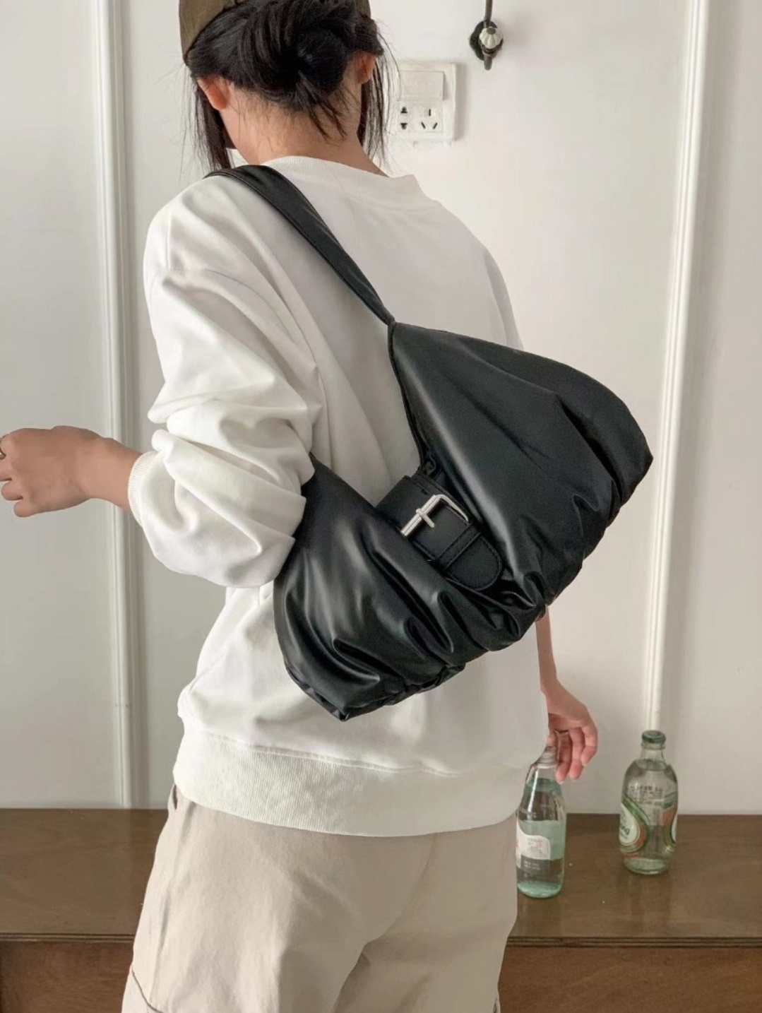 ベルト中綿台形トートバッグ | 詳細画像2