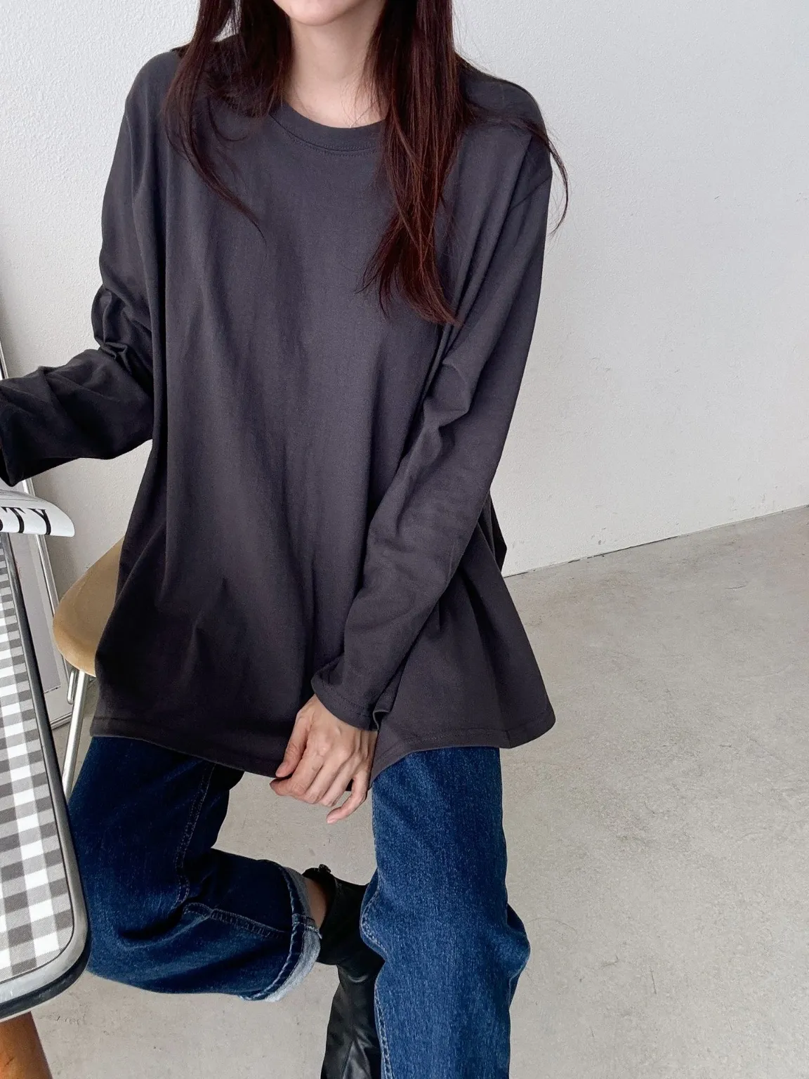 ラウンドルーズフレア長袖Tシャツ | 詳細画像1