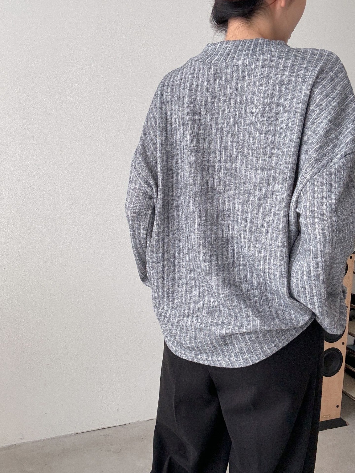 VネックリブルーズTシャツ | 詳細画像10