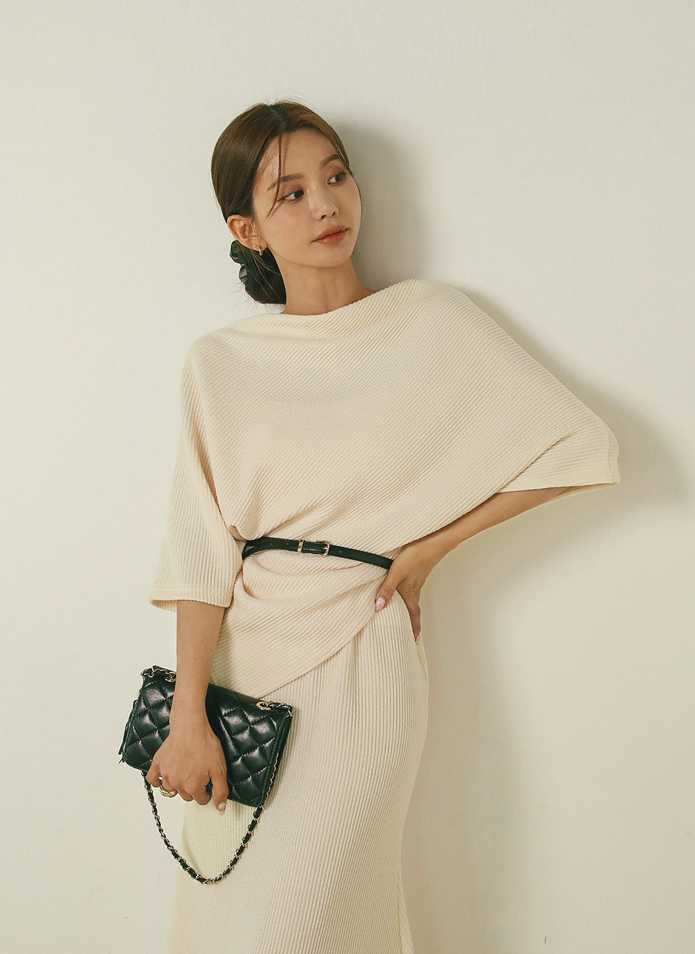 ベルト付ケープTシャツ&マーメイドスカートSET | 詳細画像3