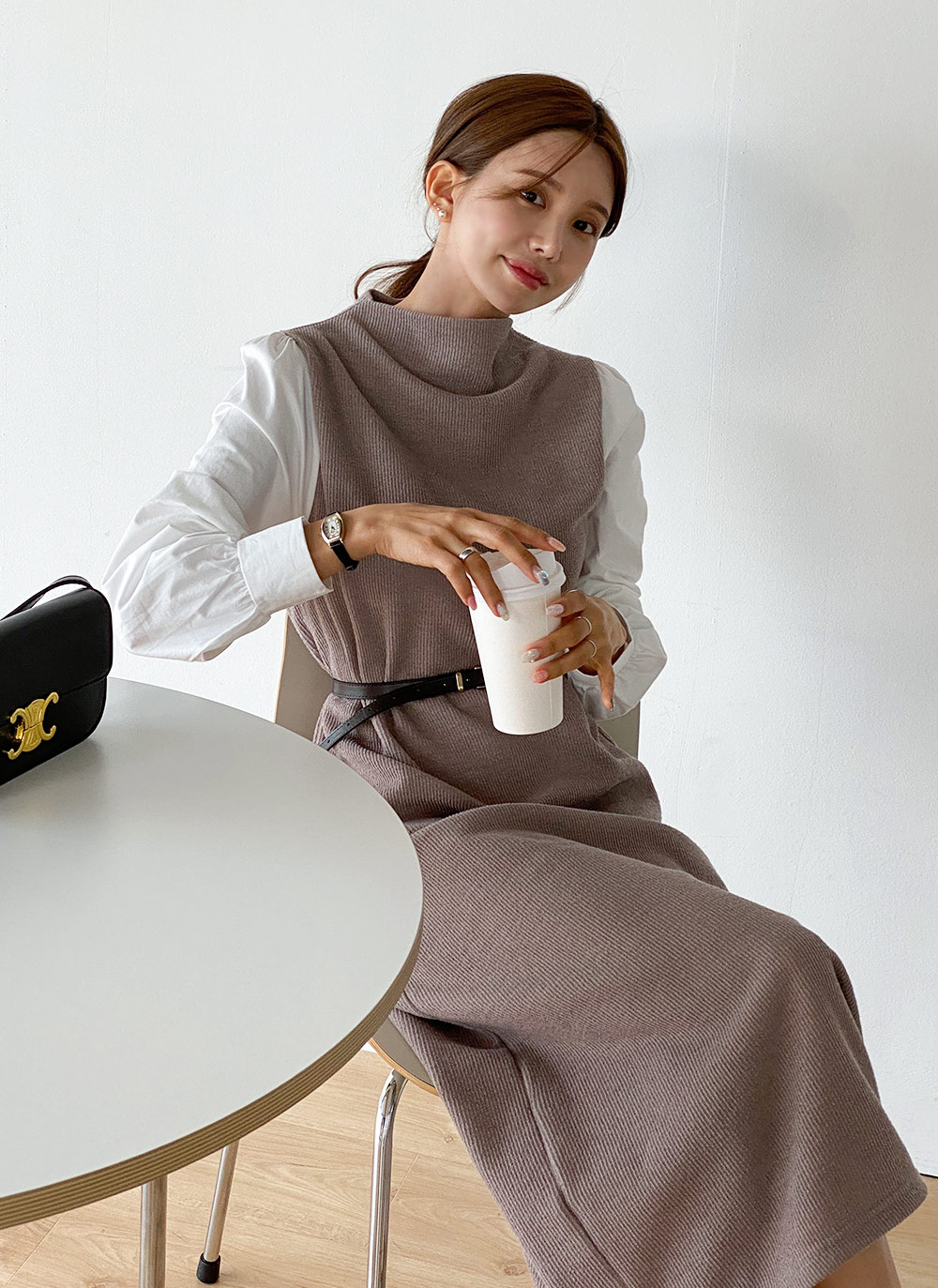 ベルト付ドッキングワンピース | 詳細画像10