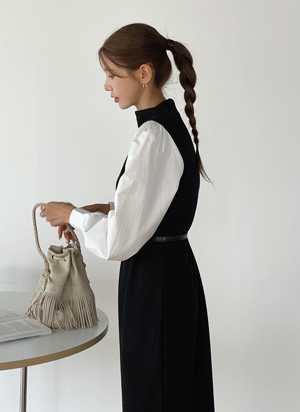 ベルト付ドッキングワンピース | 詳細画像12