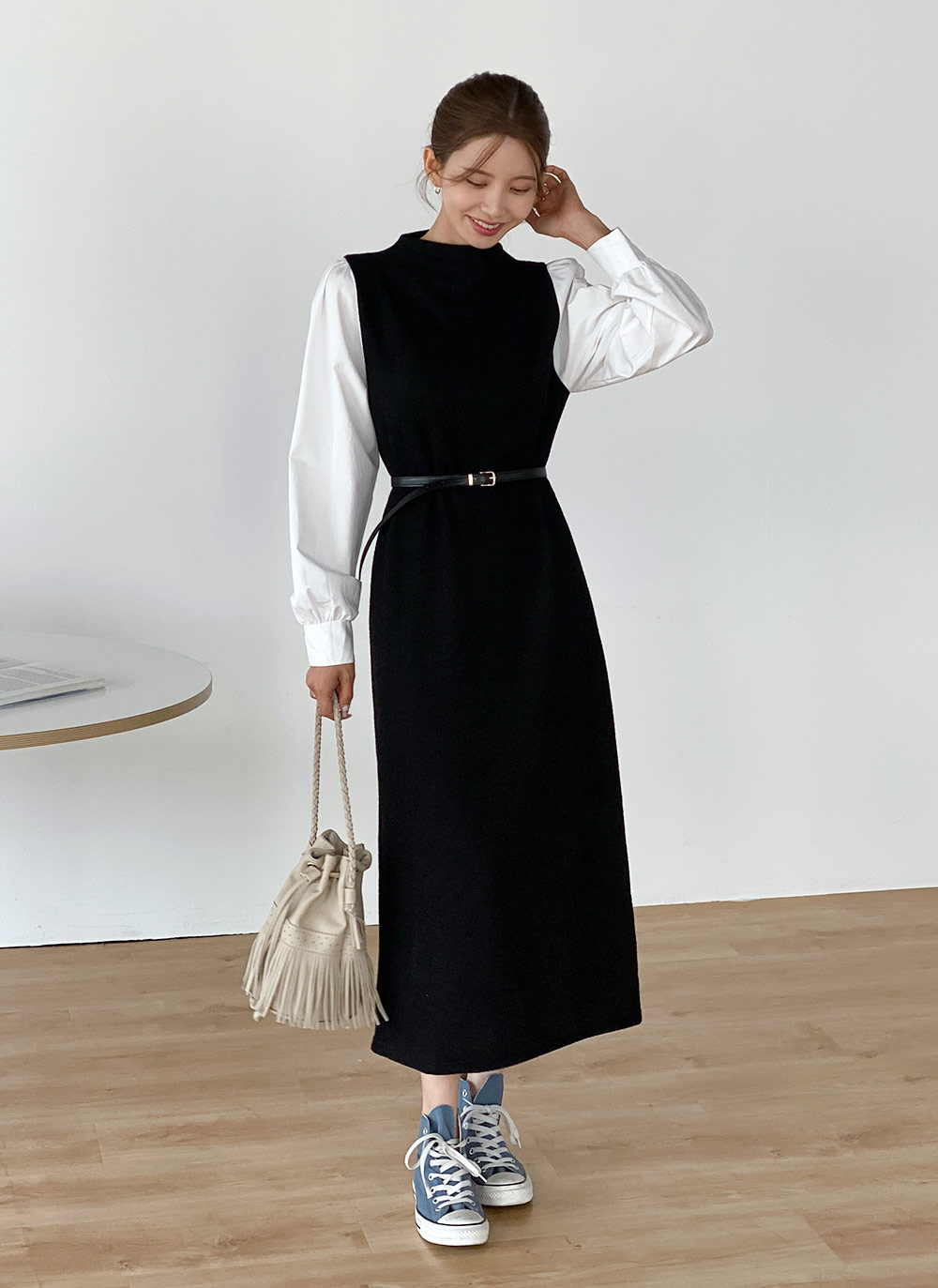 ベルト付ドッキングワンピース | 詳細画像13