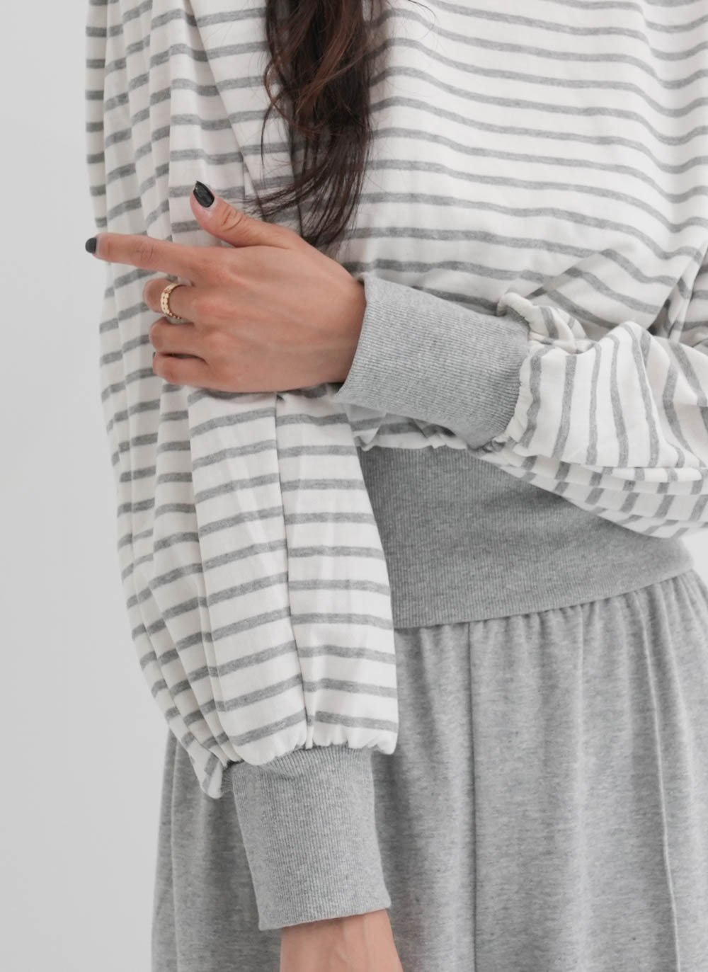 パワショルボーダースウェット&イージーパンツSET | 詳細画像5