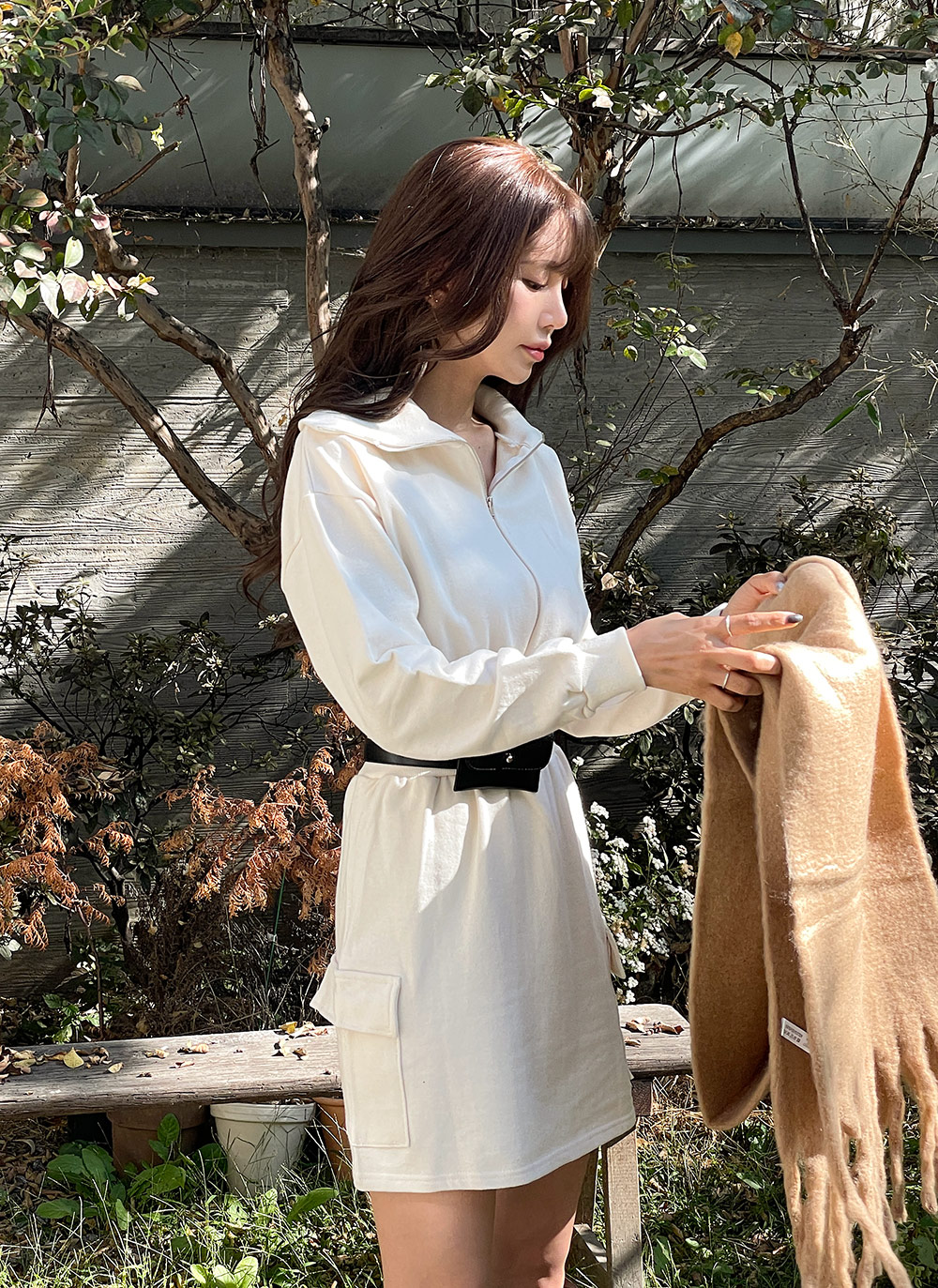 カーゴカラーミニスウェットワンピース | 詳細画像8