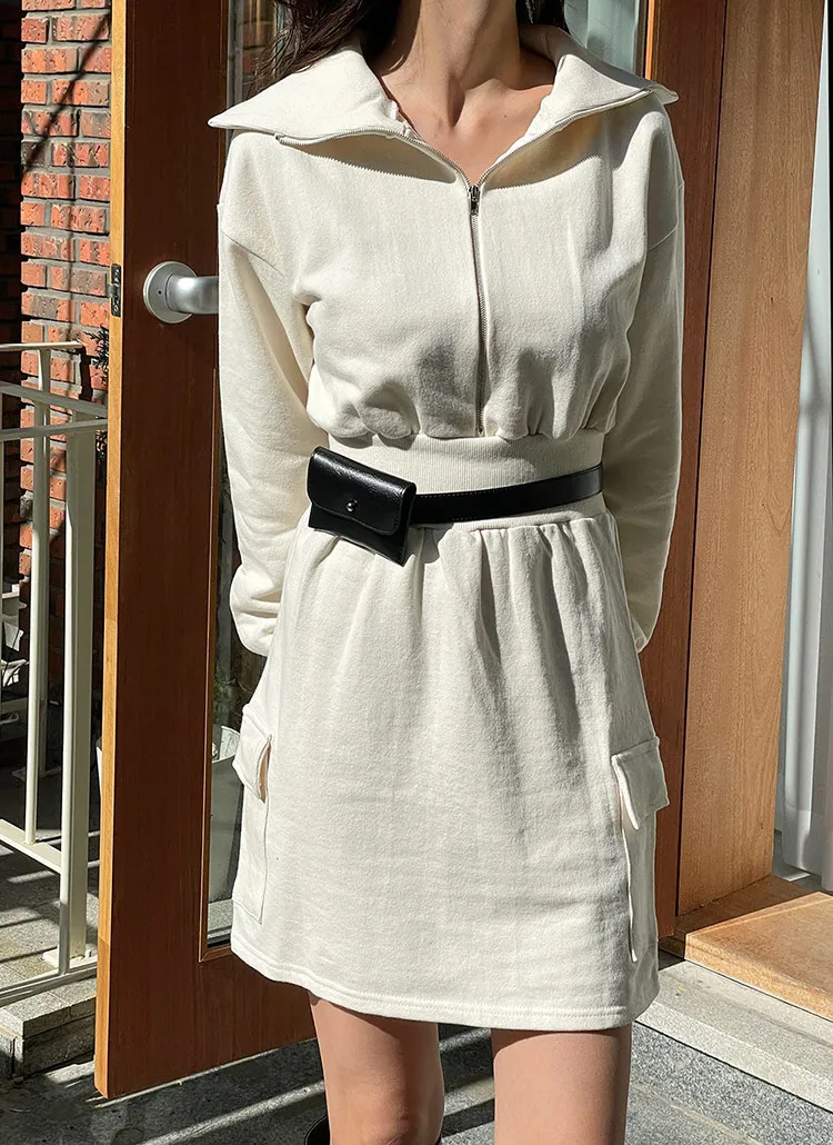 カーゴカラーミニスウェットワンピース | 詳細画像1