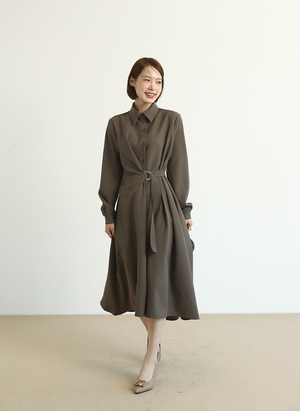 ベルトダーツシャツワンピース | 詳細画像2