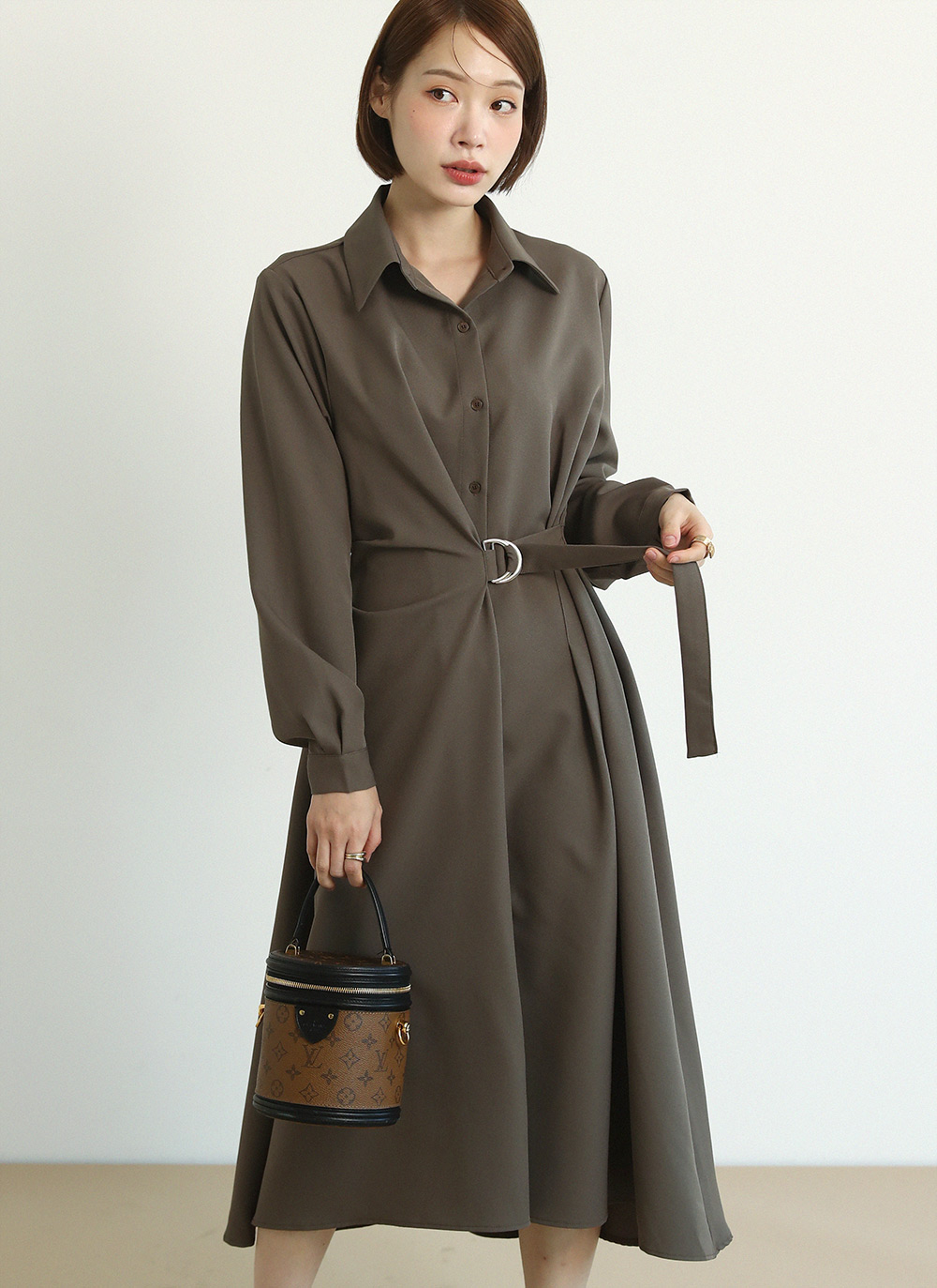 ベルトダーツシャツワンピース | 詳細画像3