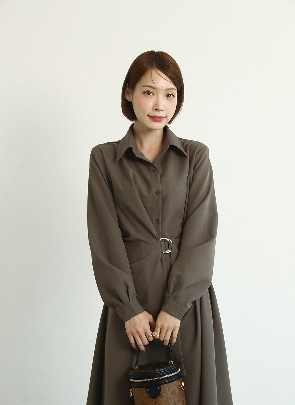 ベルトダーツシャツワンピース | 詳細画像4