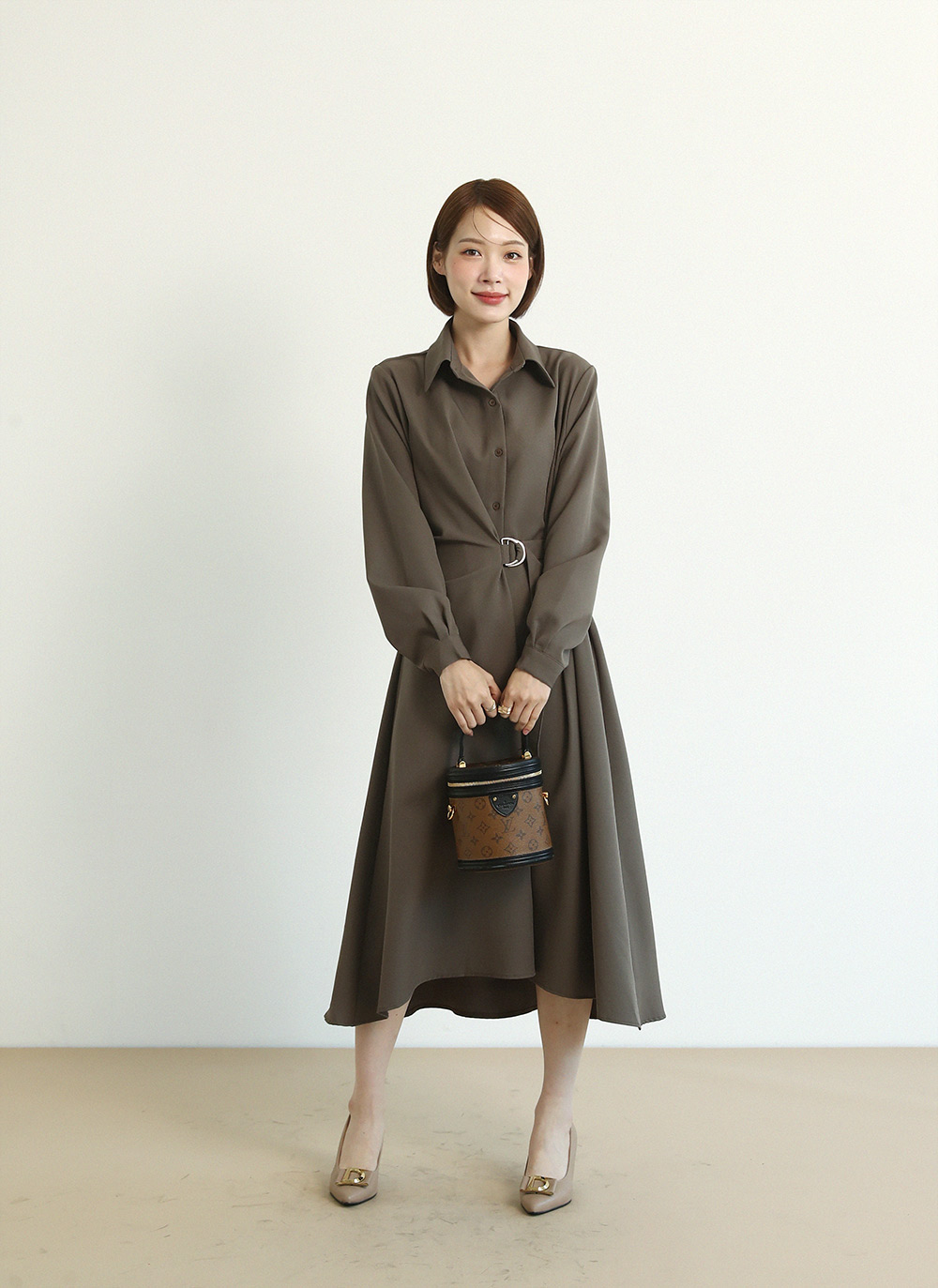ベルトダーツシャツワンピース | 詳細画像6