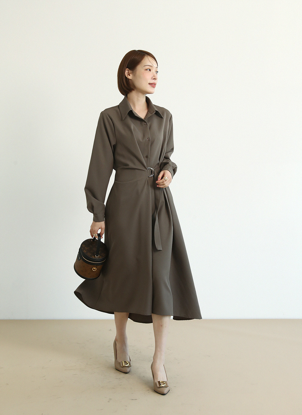 ベルトダーツシャツワンピース | 詳細画像7