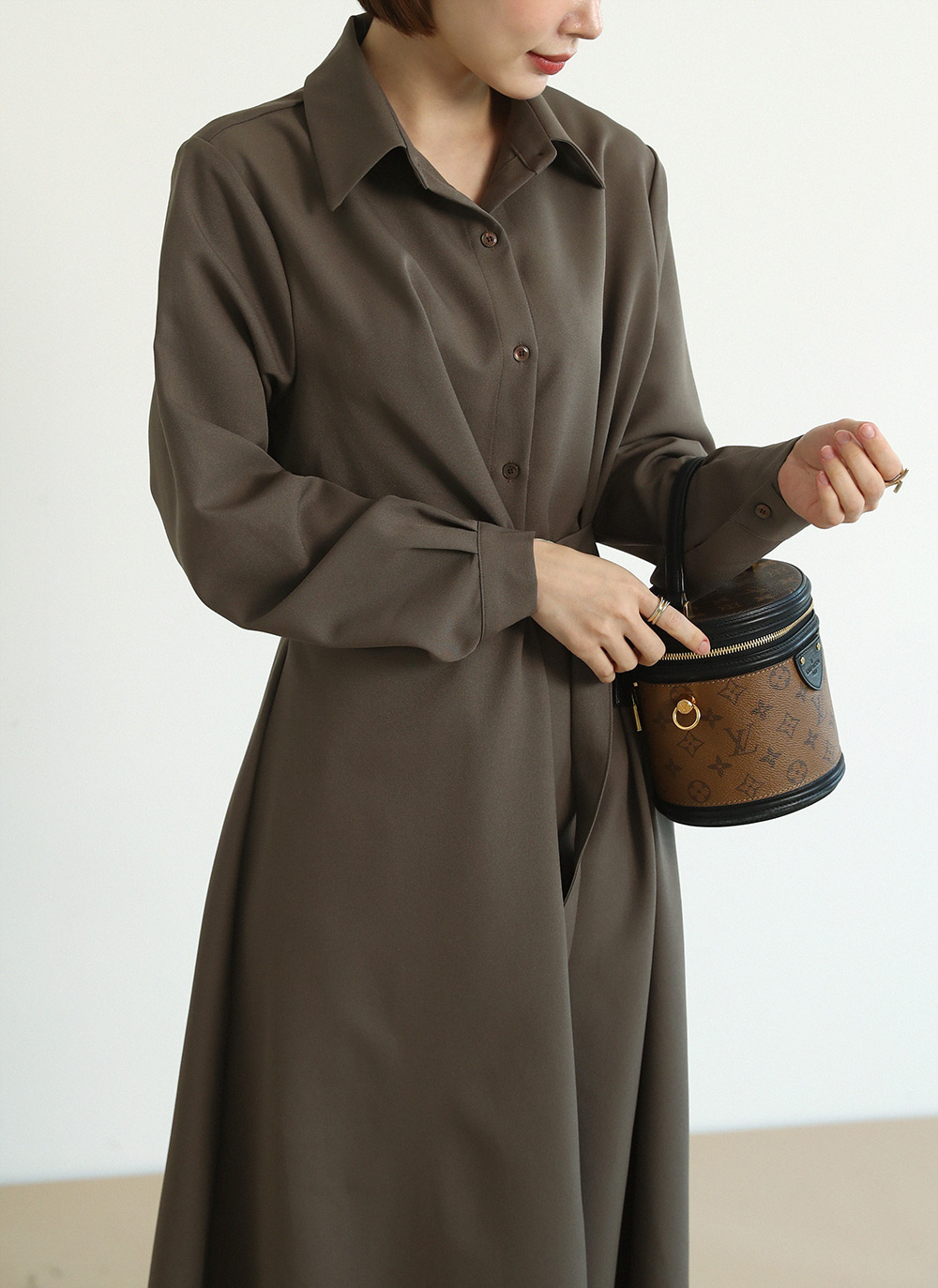 ベルトダーツシャツワンピース | 詳細画像8